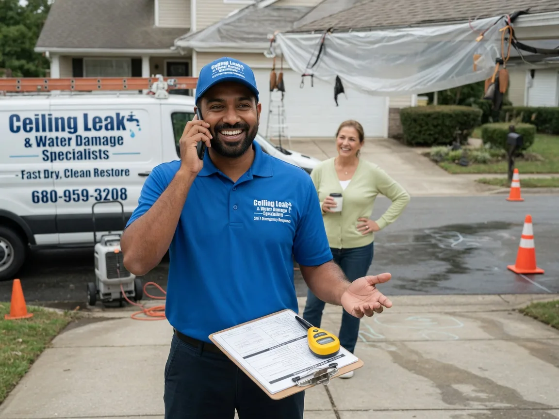 Ceiling Leak Cleanup Hackett, AR FAQs